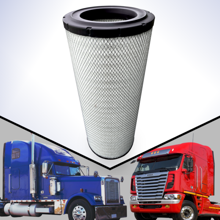 AMPLER’s Engine Air Filter for Peterbilt, Freightliner, Argoys, International Trucks – AF25219