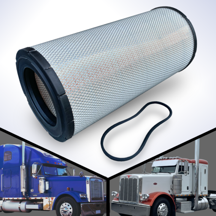 AMPLER’s Engine Air Filter for Freightliner, Western Star 4900, Peterbilt, KW – AF25247